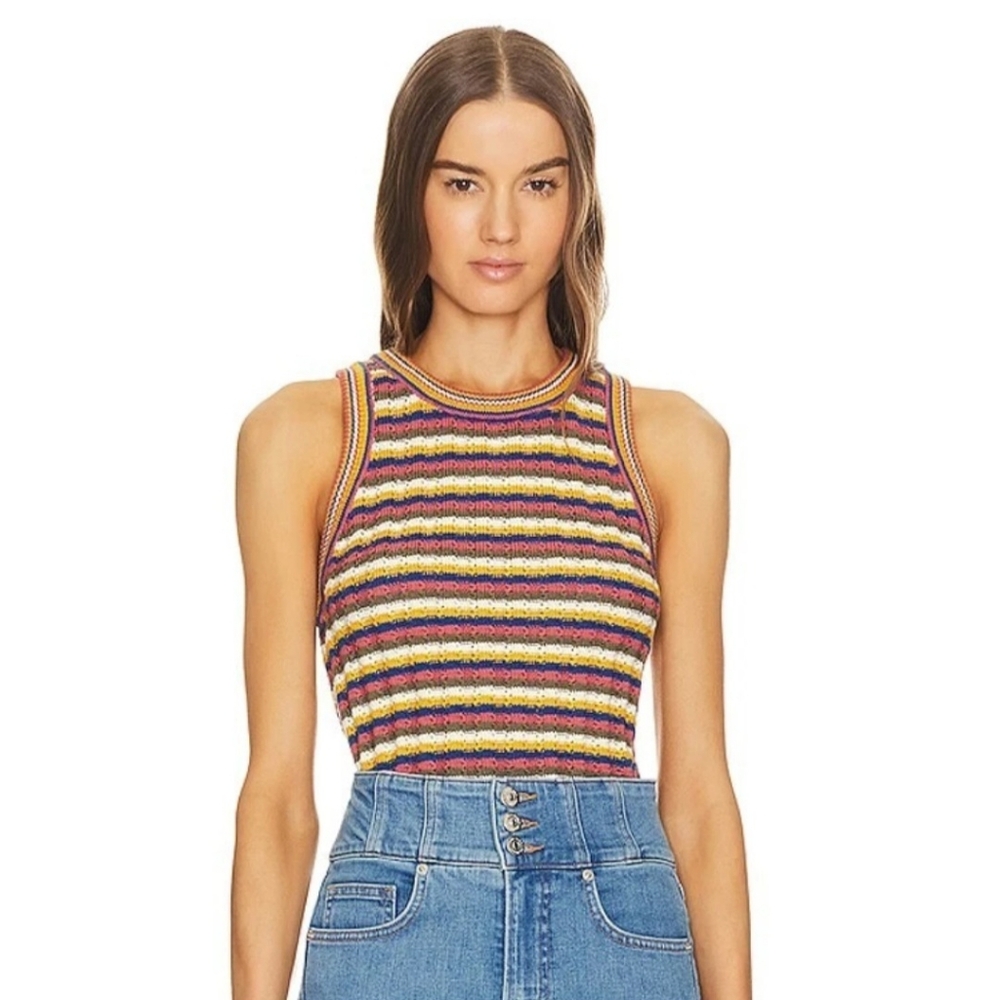 VERONICA BEARD Jerrel Striped Knit Tank Top XS NWOT